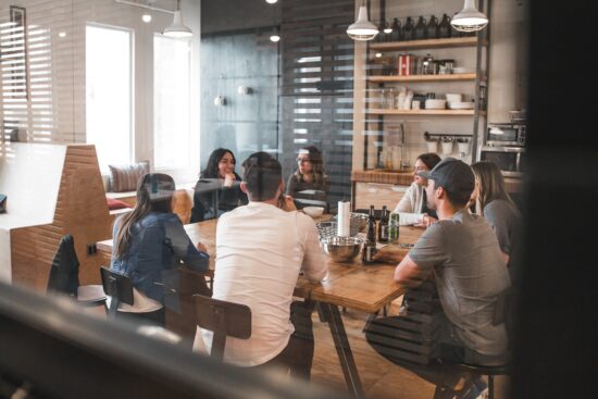people sitting on chair